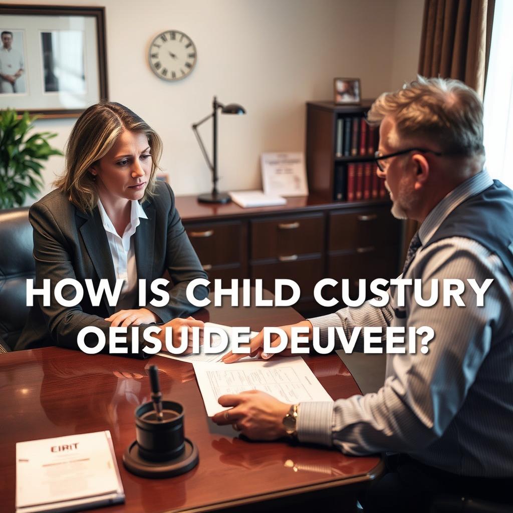 How is child custody decided in Falls Church