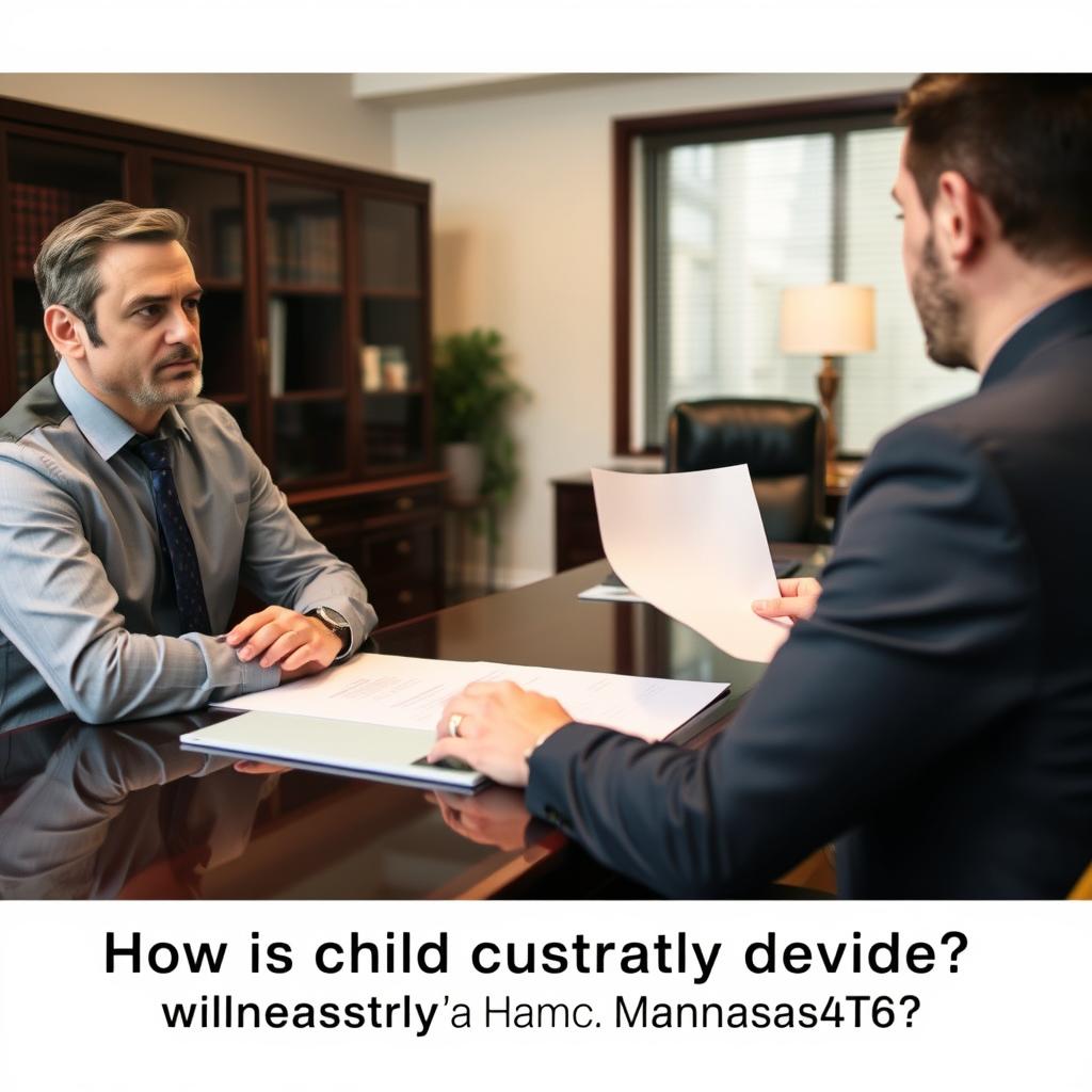 How is child custody decided in Manassas Park
